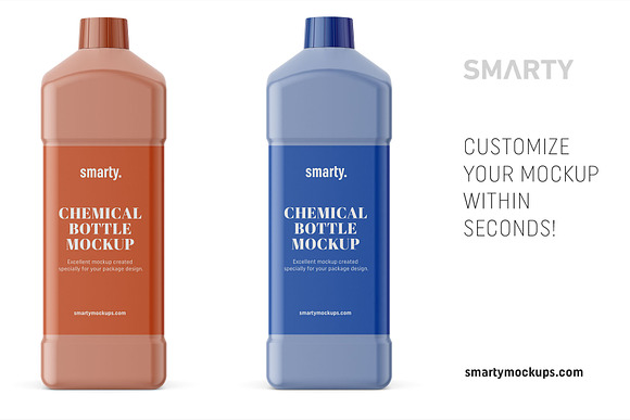 Chemical bottle mockup in Product Mockups - product preview 2