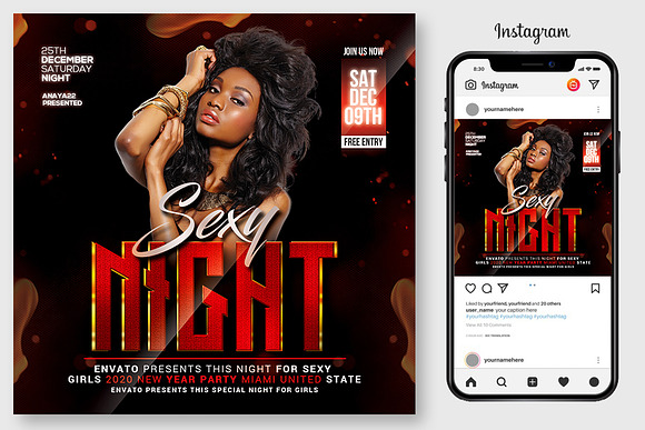 10 Sexy Party Flyers Bundle in Flyer Templates - product preview 4
