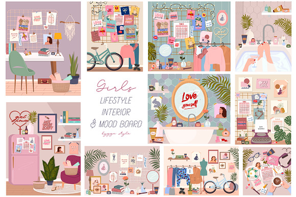 Lifestyle interior in Illustrations - product preview 1