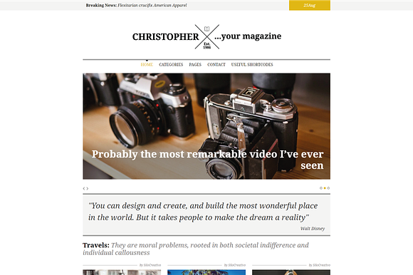 Christopher-Magazine WordPress Theme in WordPress Blog Themes - product preview 1