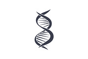 DNA Deoxyribonucleic Acid Chain Logo