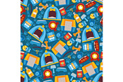 Pet shop products seamless pattern