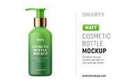 Matt cosmetic bottle
