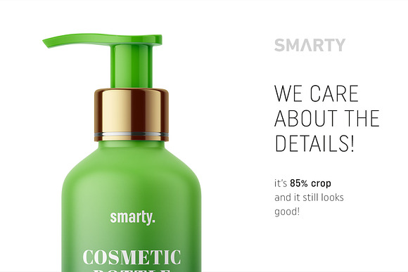Matt cosmetic bottle in Product Mockups - product preview 3