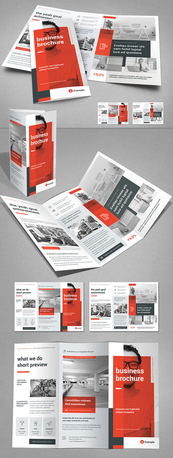 Business Tri-fold Vol. 9 in Brochure Templates - product preview 1
