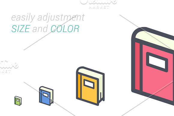 25 Book Color Icon in Icons - product preview 2