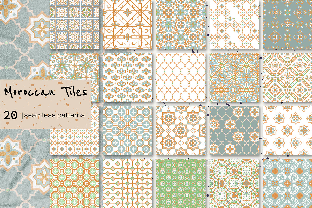 Moroccan Tiles - 20 patterns in Patterns - product preview 8