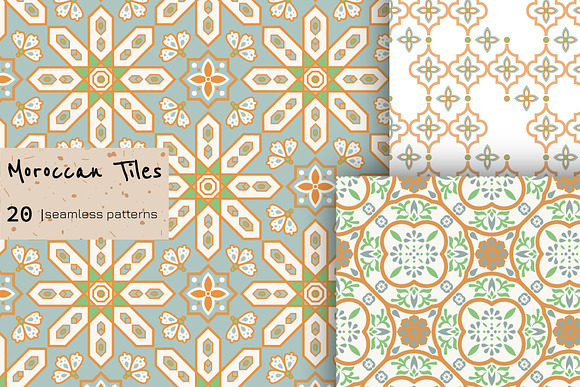 Moroccan Tiles - 20 patterns in Patterns - product preview 1