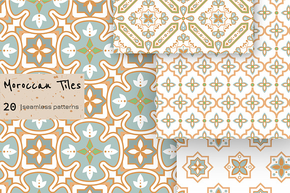 Moroccan Tiles - 20 patterns in Patterns - product preview 2