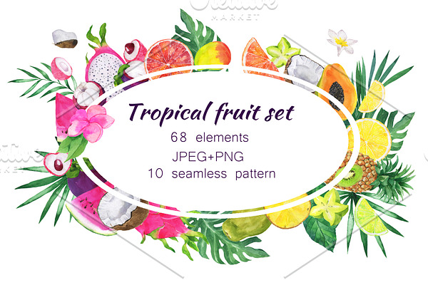 Tropical fruit set