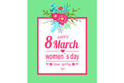 Happy 8 March Women Day Poster