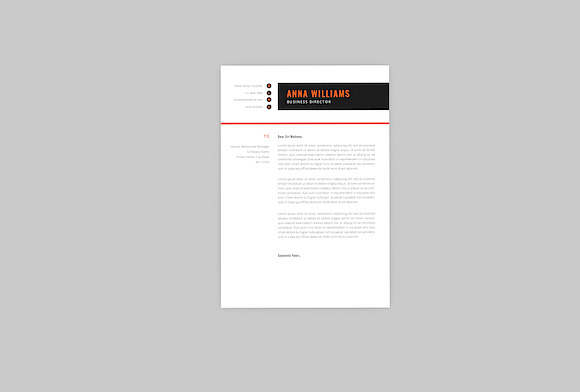 Anna Business Resume Designer in Resume Templates - product preview 1