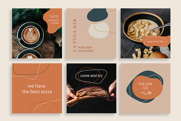 Shapes Instagram Posts Template in Instagram Templates - product preview 5