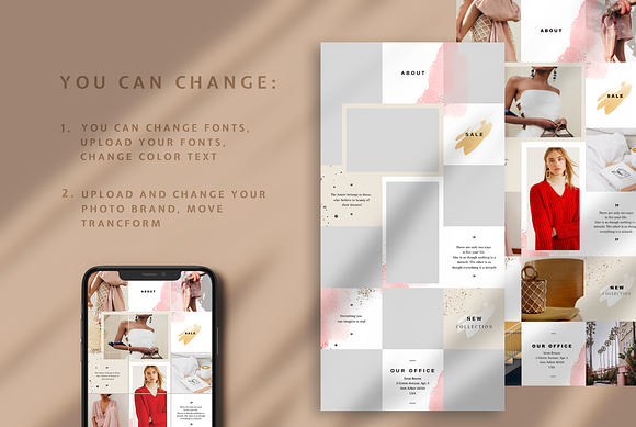Fashion puzzle instagram - CANVA in Instagram Templates - product preview 3