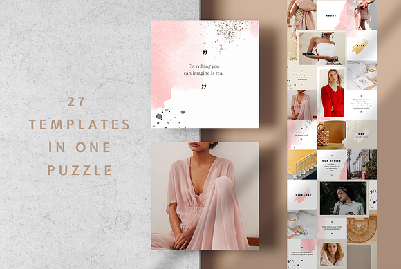 Fashion puzzle instagram - CANVA in Instagram Templates - product preview 4