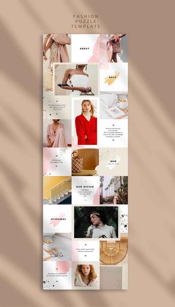 Fashion puzzle instagram - CANVA in Instagram Templates - product preview 5