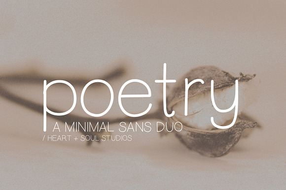 Poetry | Modern Minimal Sans Duo in Sans-Serif Fonts - product preview 8