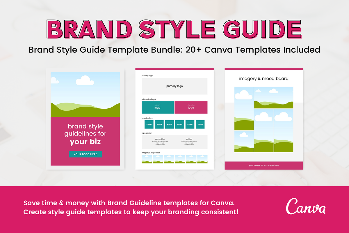 Brand Style Guide Template for Canva in Presentation Templates - product preview 8
