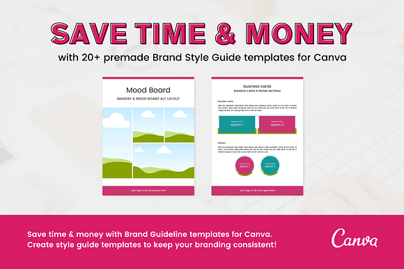 Brand Style Guide Template for Canva in Presentation Templates - product preview 1
