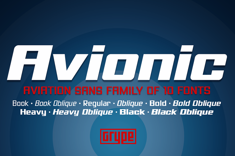 Avionic Family in Sans-Serif Fonts - product preview 8