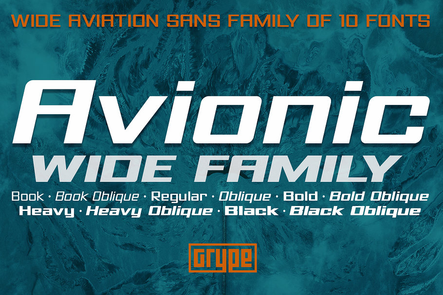 Avionic Wide Family in Sans-Serif Fonts - product preview 8