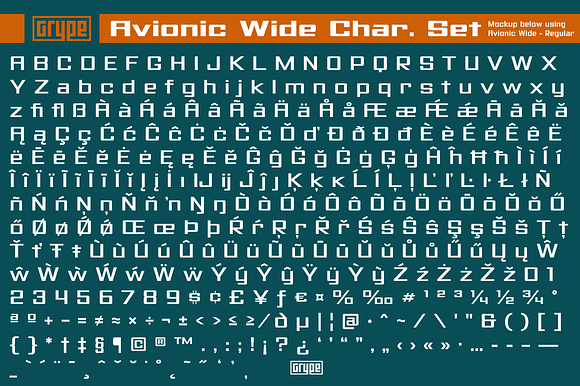 Avionic Wide Family in Sans-Serif Fonts - product preview 6