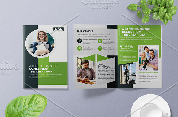 Corporate Bi-fold Brochure in Brochure Templates - product preview 1