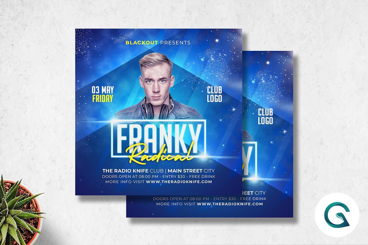 DJ Flyer Template in Flyer Templates - product preview 8