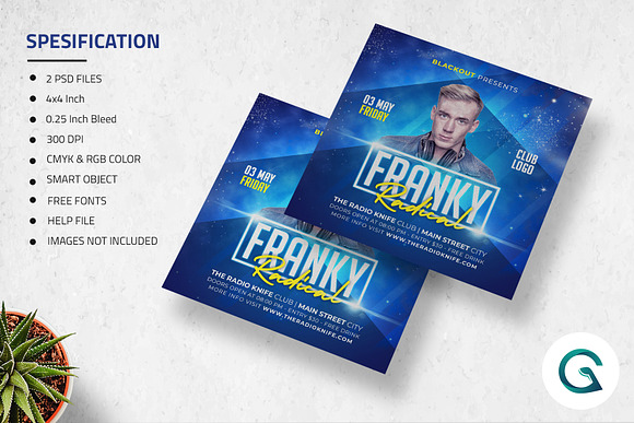 DJ Flyer Template in Flyer Templates - product preview 1