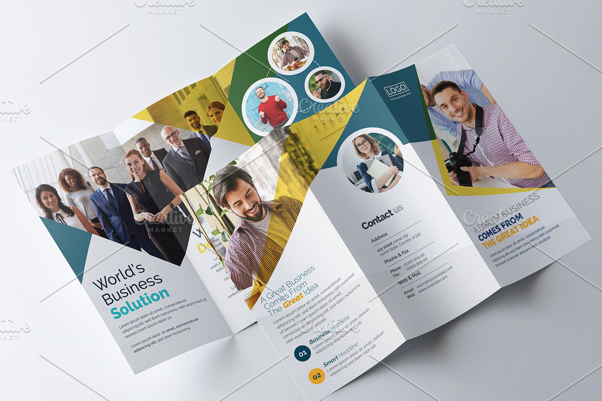 Corporate Tri-fold Brochure in Brochure Templates - product preview 8
