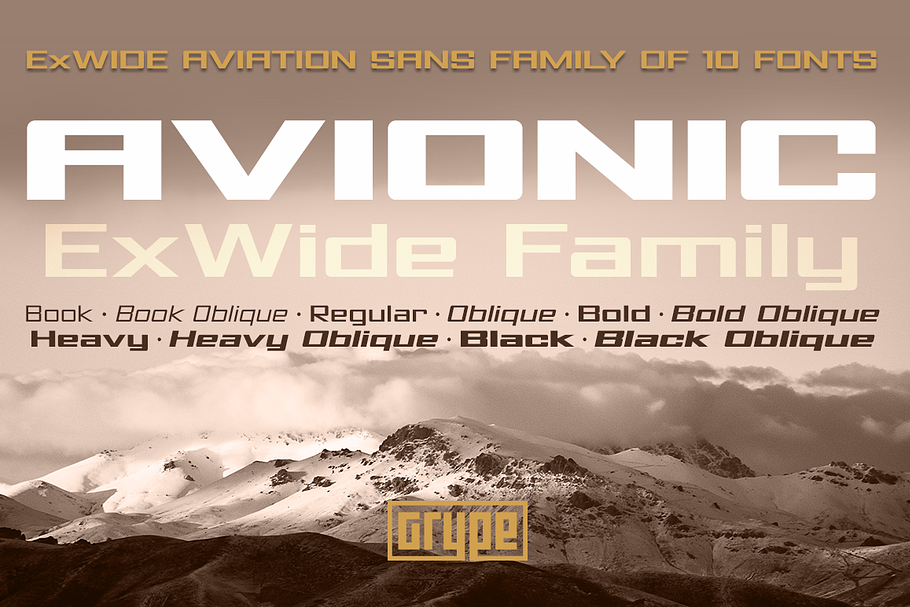 Avionic ExWide Family in Sans-Serif Fonts - product preview 8