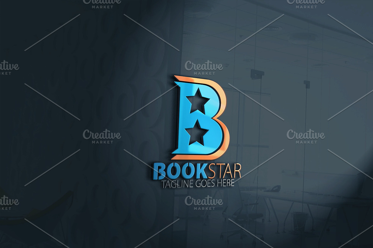 Book Star Logo in Logo Templates - product preview 8