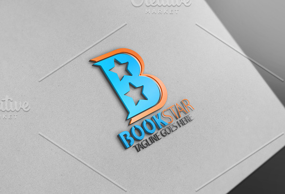 Book Star Logo in Logo Templates - product preview 1