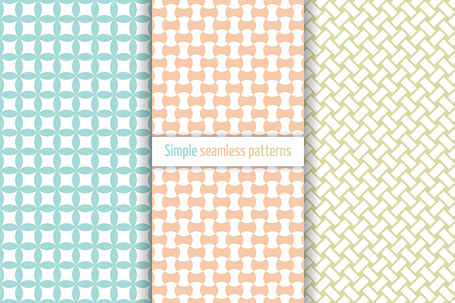 Classical simple seamless patterns