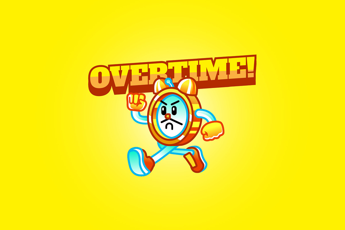 overtime - Mascot Logo in Logo Templates - product preview 8