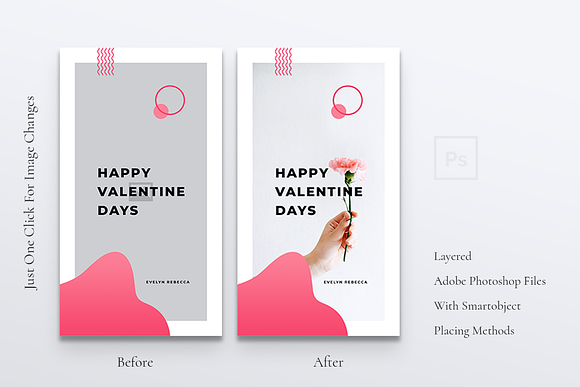 Happy Valentines Day Instagram Story in Instagram Templates - product preview 3