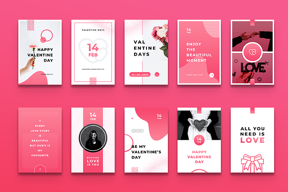 Happy Valentines Day Pinterest Post in Pinterest Templates - product preview 5
