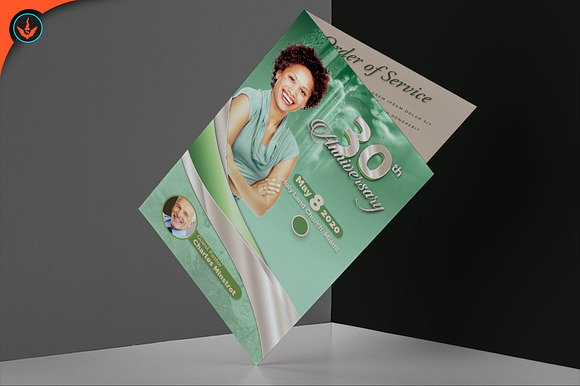 Mint Green Church Anniversary in Brochure Templates - product preview 5