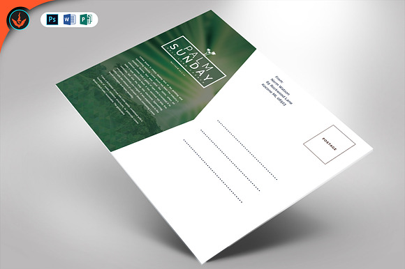 Palm Sunday Church Flyer in Flyer Templates - product preview 1