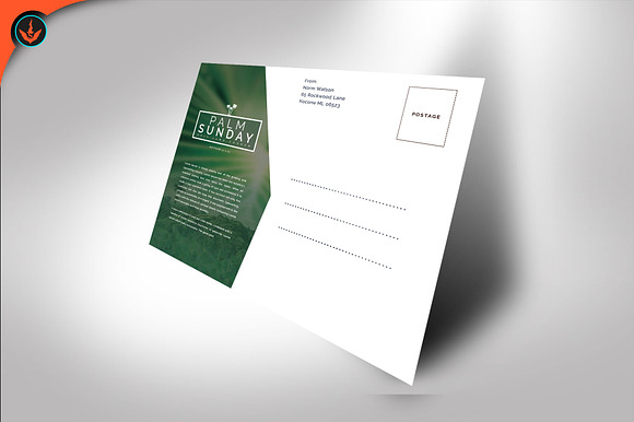Palm Sunday Church Flyer in Flyer Templates - product preview 2