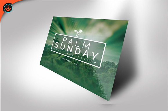 Palm Sunday Church Flyer in Flyer Templates - product preview 3
