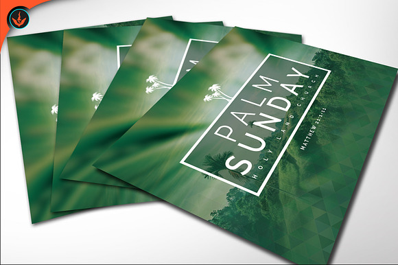Palm Sunday Church Flyer in Flyer Templates - product preview 4
