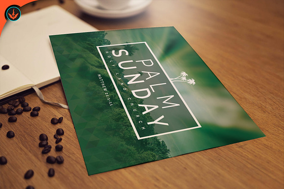 Palm Sunday Church Flyer in Flyer Templates - product preview 5