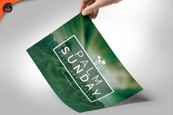 Palm Sunday Church Flyer in Flyer Templates - product preview 6