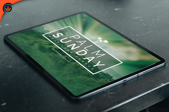 Palm Sunday Church Flyer in Flyer Templates - product preview 7