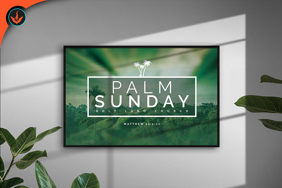 Palm Sunday Church Flyer in Flyer Templates - product preview 8