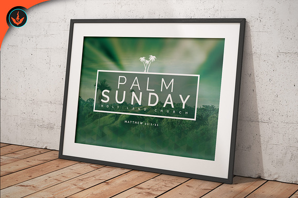 Palm Sunday Church Flyer in Flyer Templates - product preview 9
