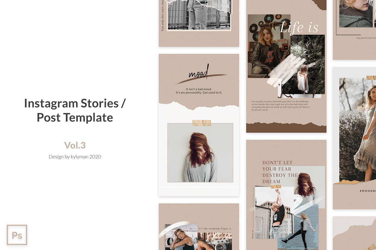 Instagram Post / Stories Template in Instagram Templates - product preview 8