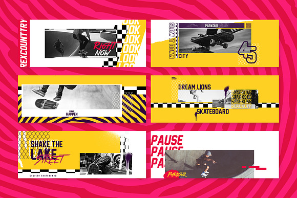 Skate Facebook Cover Templates in Facebook Templates - product preview 4