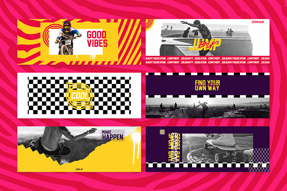 Skate Facebook Cover Templates in Facebook Templates - product preview 5
